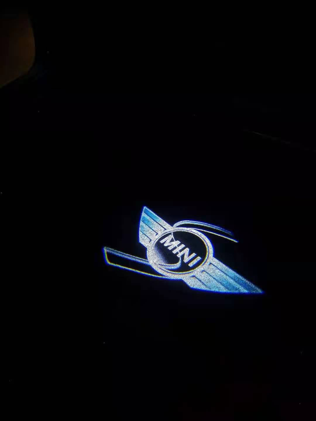 MINI S LOGO PROJECROTR LIGHTS Nr.52 (quantity 1 = 2 Logo Film / 2 door lights)