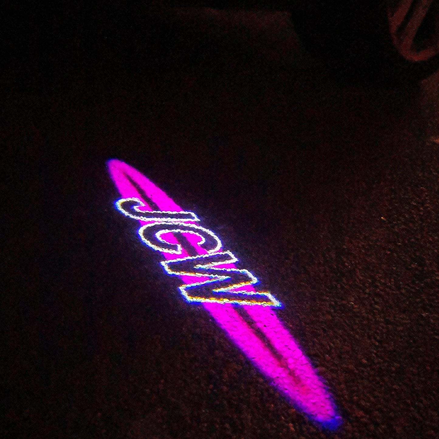 MINI JCW LOGO PROJECROTR LIGHTS Nr.118 (quantity 1 = 2 Logo Film / 2 door lights)