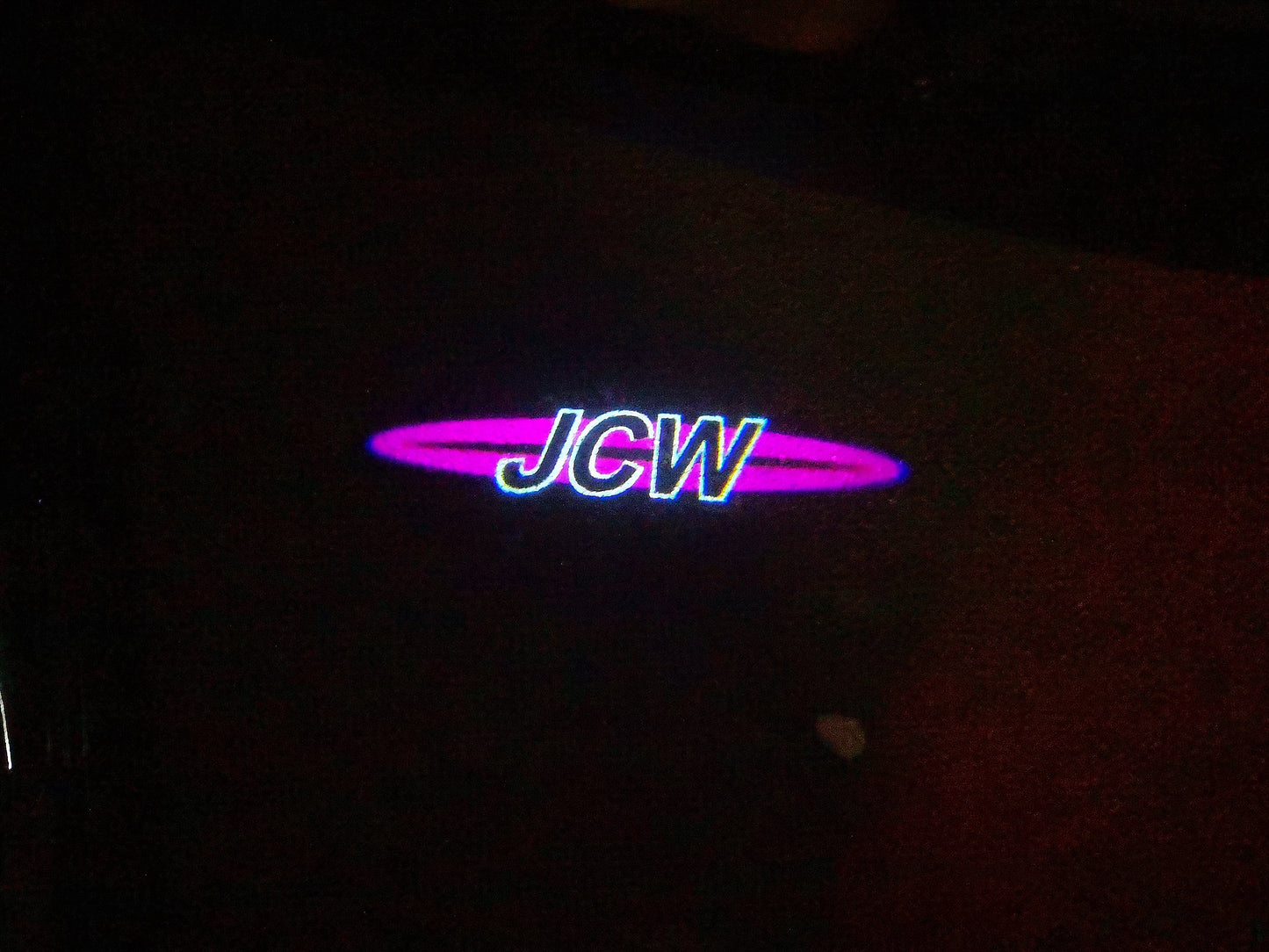 MINI JCW LOGO PROJECROTR LIGHTS Nr.118 (quantity 1 = 2 Logo Film / 2 door lights)
