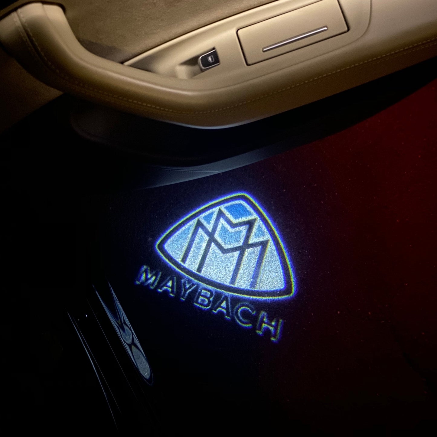 MAYBACH LOGO PROJECTOT LIGHTS Nr.1320 (quantity 1 = 2 Logo Films /2 door lights)