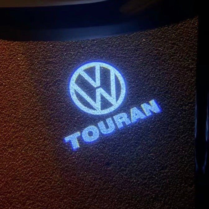Volkswagen Door lights TOURAN Logo Nr. 162 ( quantity 1 = 2 logo film / 2 door lights)