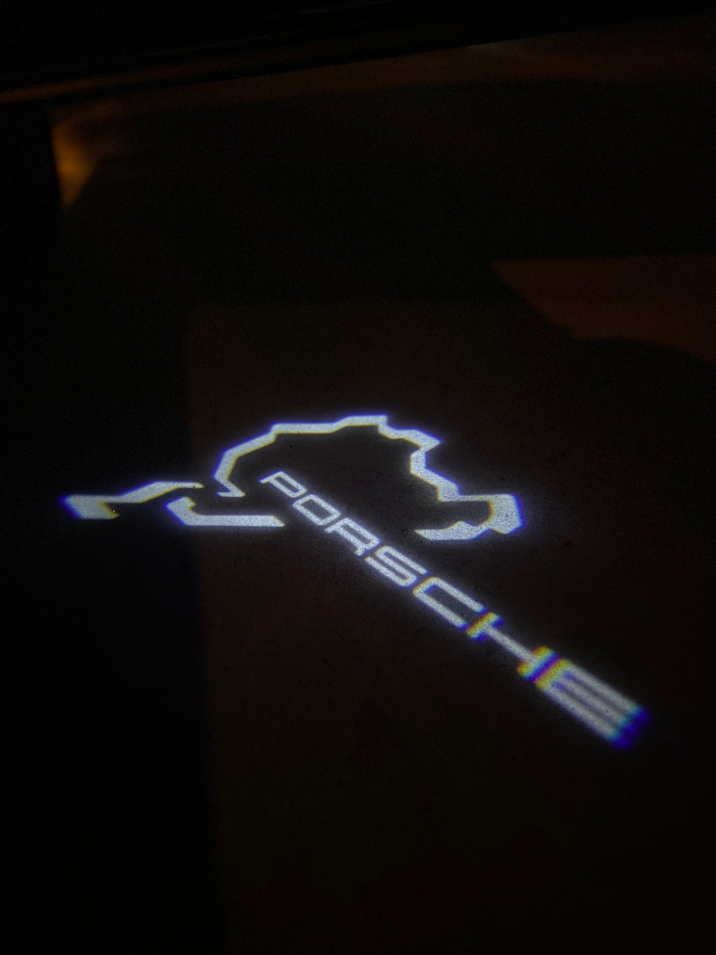 PORSCHE Nürburgring LOGO PROJECTOT LIGHTS Nr.8044 (quantity 1 = 2 Logo Film / 2 door lights)
