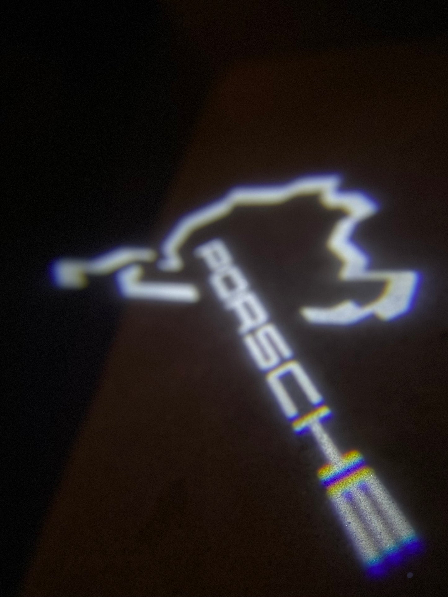 PORSCHE Nürburgring LOGO PROJECTOT LIGHTS Nr.8044 (quantity 1 = 2 Logo Film / 2 door lights)