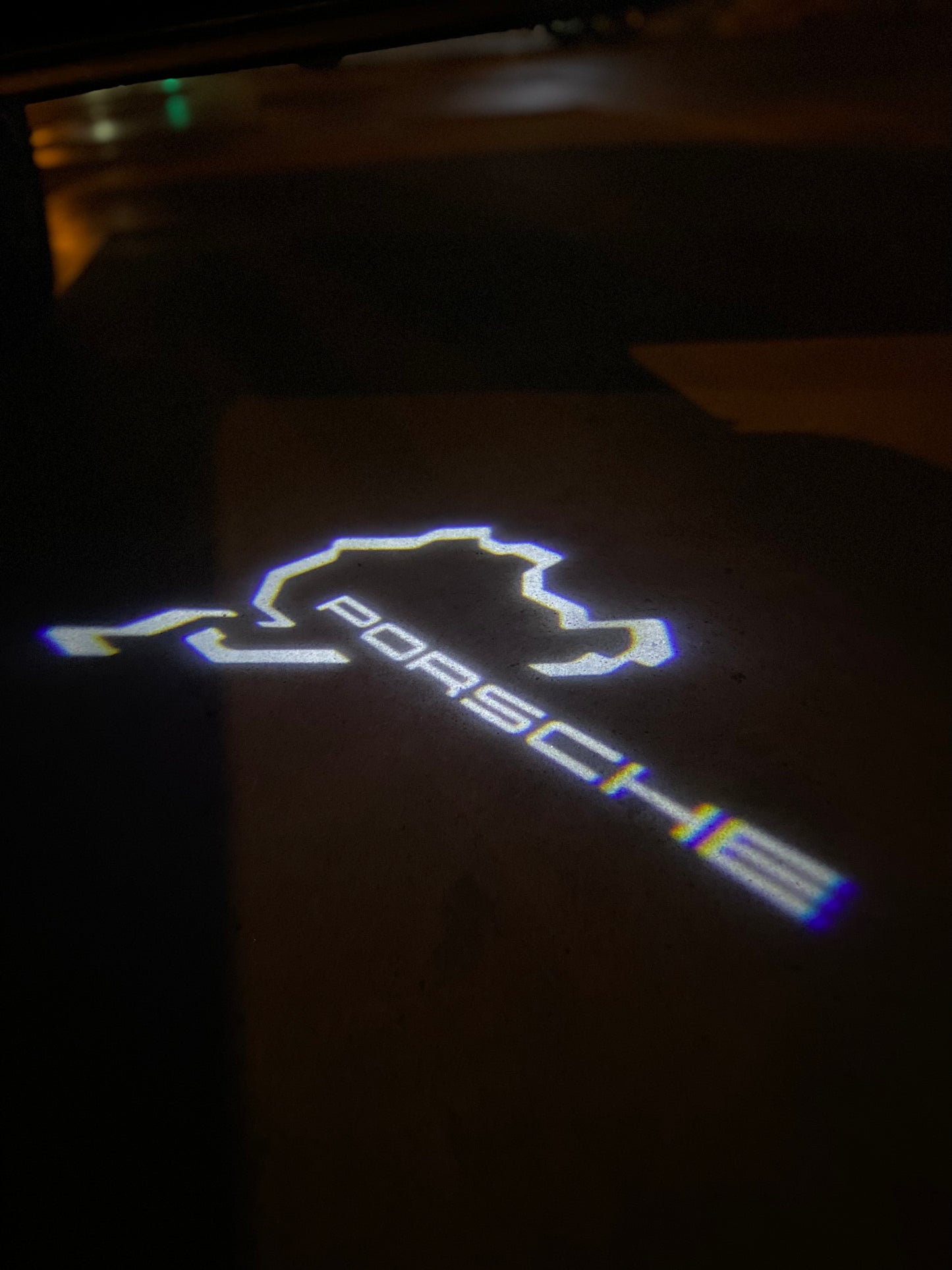 PORSCHE Nürburgring LOGO PROJECTOT LIGHTS Nr.8044 (quantity 1 = 2 Logo Film / 2 door lights)