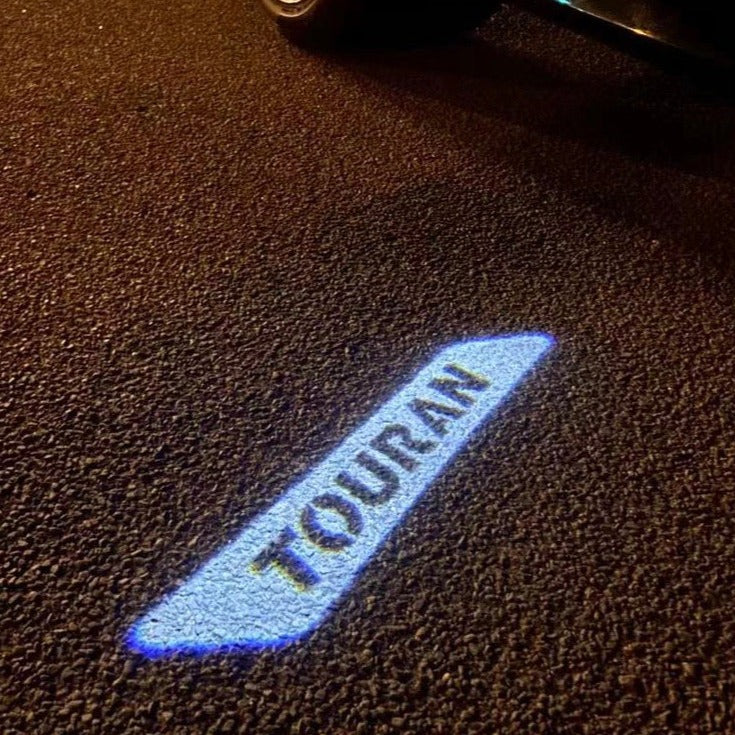 Volkswagen Door lights TOURAN Logo Nr. 176 ( quantity 1 = 2 logo film / 2 door lights)