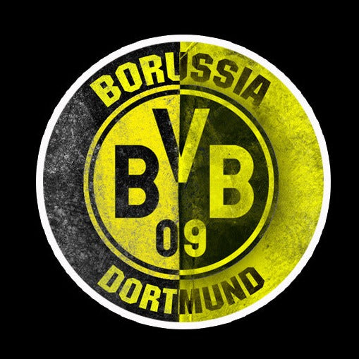 Football CLUB BVB DORTMUND Logo door lights Nr.233 (quantity 1 = 2 Logo Films /2 door lights)