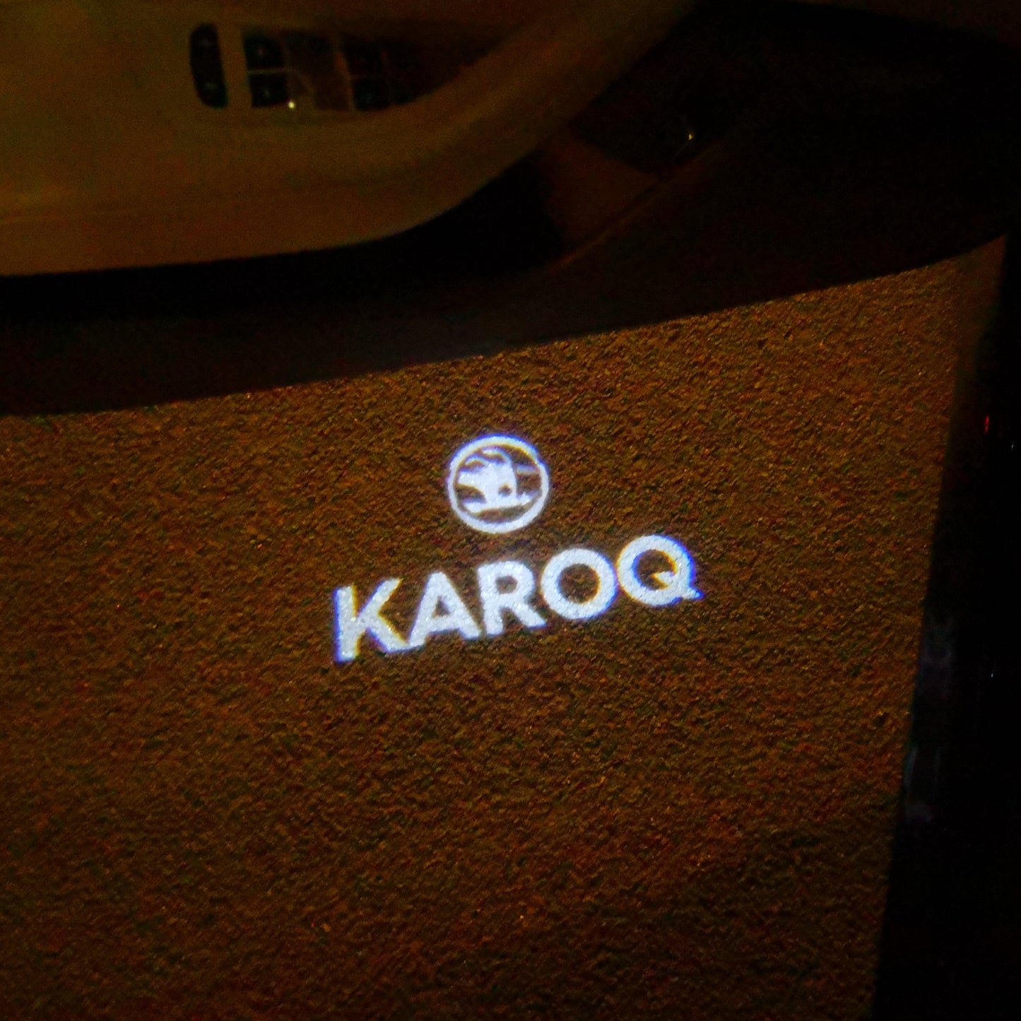 SKODA KAROQ LOGO LIGHTS Nr.110 (quantity 1 = 2 Logo Film / 2 door lights)
