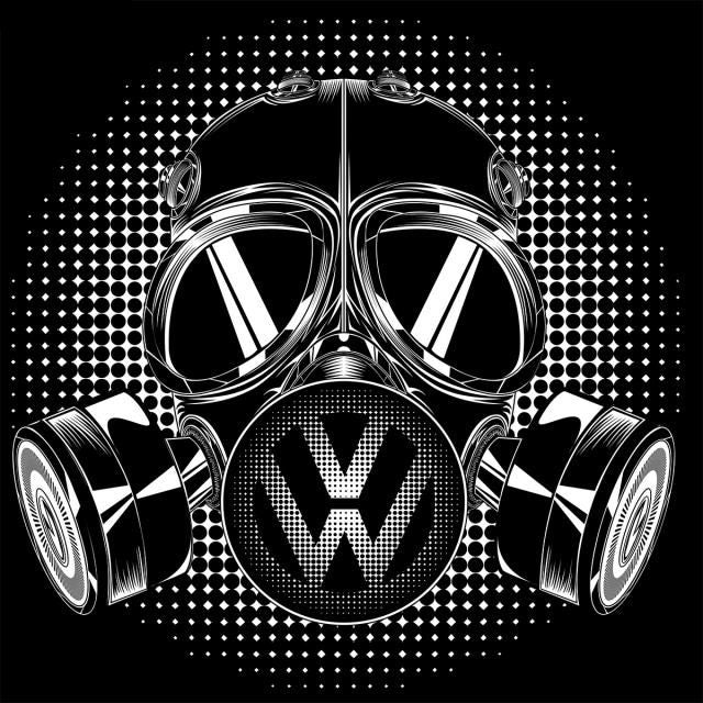 Volkswagen Door lights GAS MASK logo Door lights Nr. 11 (quantity 1 = 2 Logo Films /2 door lights)
