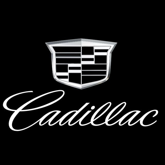 CADILLAC ORIGINAL LOGO PROJECTOT LIGHTS Nr.9772 (quantity 1 = 2 Logo Films /2 door lights）