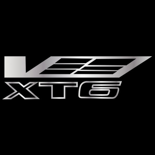 CADILLAC XT6 LOGO PROJECTOT LIGHTS Nr.9769 (quantity 1 = 2 Logo Films /2 door lights）