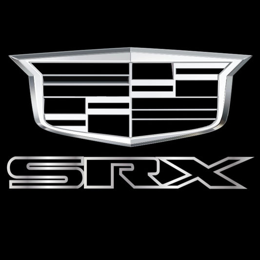 CADILLAC SRX LOGO PROJECTOT LIGHTS Nr.9732 (quantity 1 = 2 Logo Films /2 door lights）