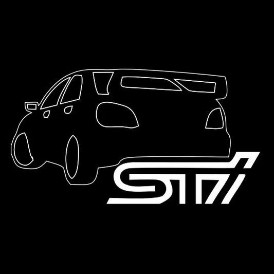 SUBARU IMPREZA STI LOGO PROJECROTR LIGHTS (quantity 1 = 1 sets/2 door lights) Nr.03A25