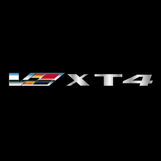 CADILLAC XT4 LOGO PROJECTOT LIGHTS Nr.9804 (quantity 1 = 2 Logo Films /2 door lights）