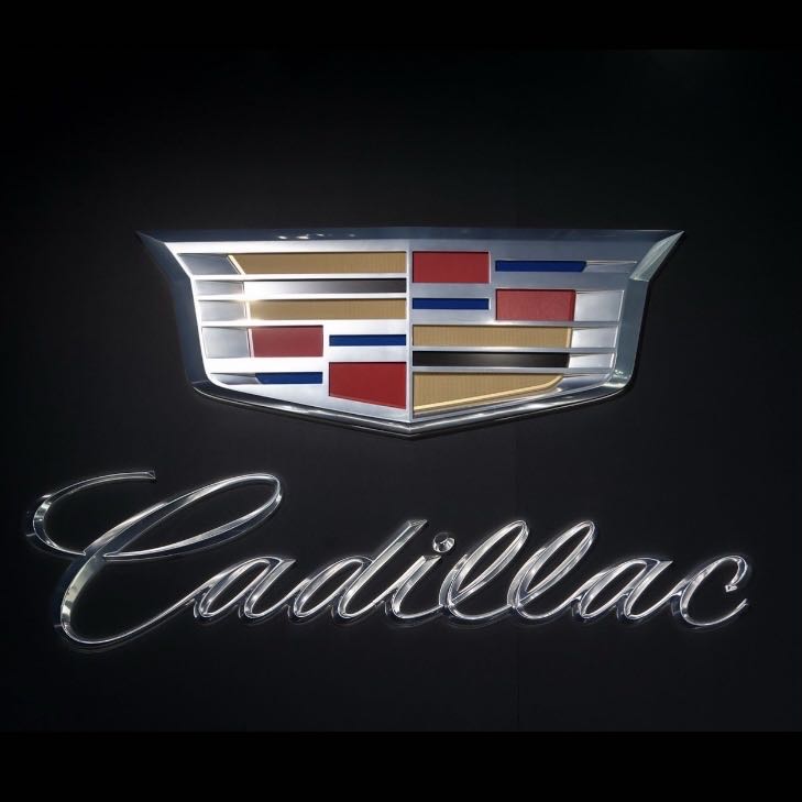 CADILLAC ORIGINAL LOGO PROJECTOT LIGHTS Nr.9888  (quantity 1 = 2 Logo Films /2 door lights）