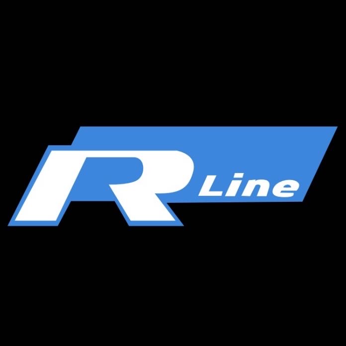 Volkswagen Door lights R LINE  Logo  Nr. 53 (quantity 1 = 2 Logo Films /2 door lights）