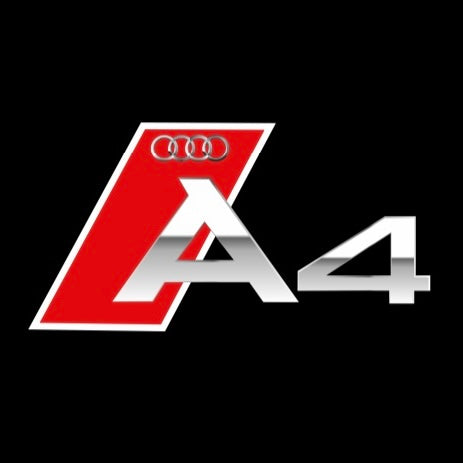 AUDI  A4 LOGO PROJECTOT LIGHTS  (quantity 1 = 2 Logo Films /2 door lights）Nr.12B91