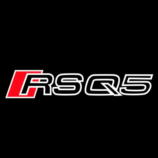 AUDI  RSQ5 LOGO PROJECTOT LIGHTS  (quantity 1 = 2 Logo Films /2 door lights）Nr.12B92