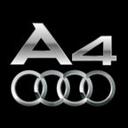 AUDI A4 LOGO PROJECTOT LIGHTS  (quantity 1 = 2 Logo Films /2 door lights）Nr.12B95