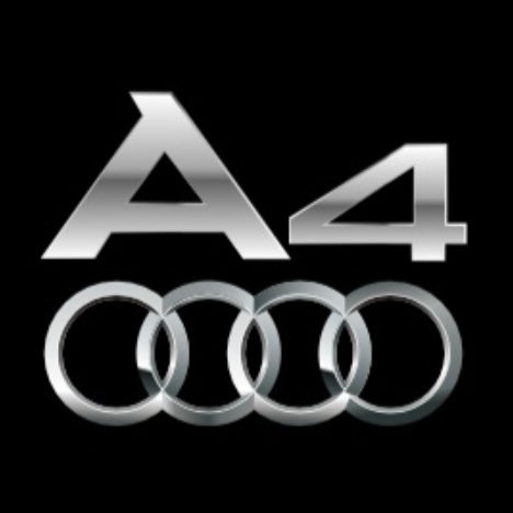 AUDI A4 LOGO PROJECTOT LIGHTS  (quantity 1 = 2 Logo Films /2 door lights）Nr.12B95