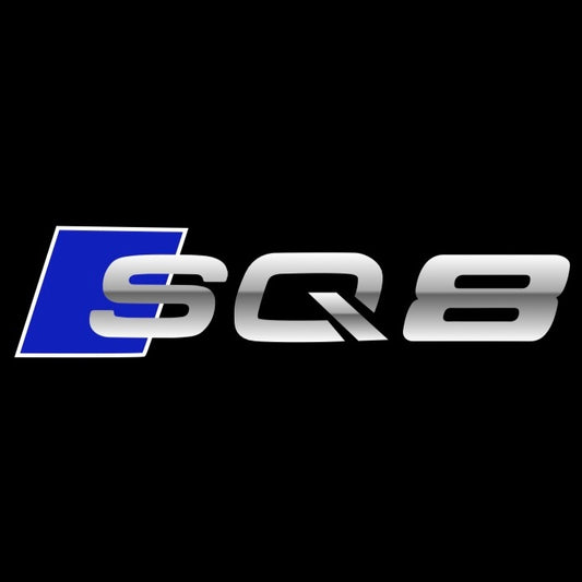 AUDI  SQ8 LOGO PROJECTOT LIGHTS  (quantity 1 = 2 Logo Films /2 door lights）Nr.12B75