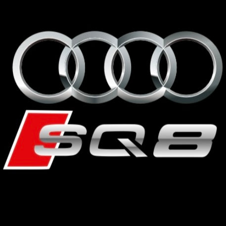 AUDI    SQ8 LOGO PROJECTOT LIGHTS  (quantity 1 = 2 Logo Films /2 door lights）Nr.12B100