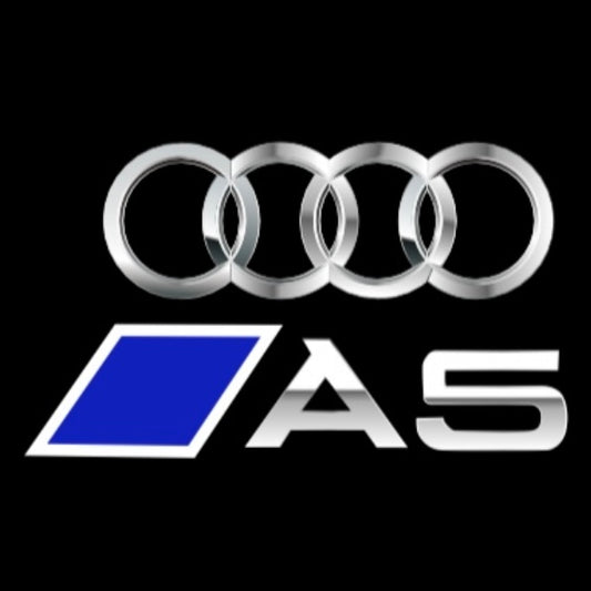 AUDI  A5  LOGO PROJECTOT LIGHTS  (quantity 1 = 2 Logo Films /2 door lights）Nr.12B101