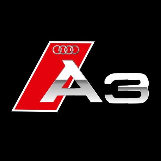 AUDI  A3 LOGO PROJECTOT LIGHTS  (quantity 1 = 2 Logo Films /2 door lights）Nr.12B80