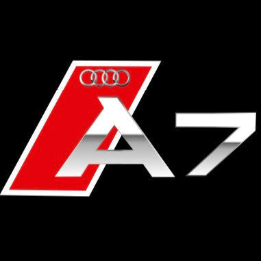 AUDI  A7 LOGO PROJECTOT LIGHTS  (quantity 1 = 2 Logo Films /2 door lights）Nr.12B83