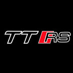 AUDI  TTRS LOGO PROJECTOT LIGHTS  (quantity 1 = 2 Logo Films /2 door lights）Nr.12B18