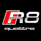 AUDI  R8 LOGO PROJECTOT LIGHTS  (quantity 1 = 2 Logo Films /2 door lights）Nr.12B19