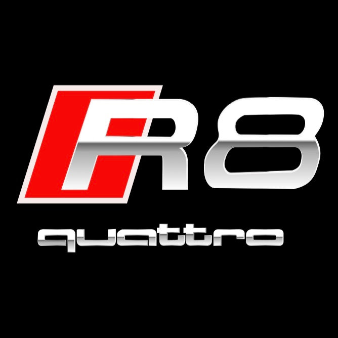 AUDI  R8 LOGO PROJECTOT LIGHTS  (quantity 1 = 2 Logo Films /2 door lights）Nr.12B19