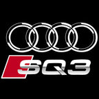 AUDI SQ3 LOGO PROJECTOT LIGHTS  (quantity 1 = 2 Logo Films /2 door lights）Nr.12B56