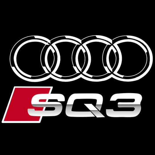 AUDI SQ3 LOGO PROJECTOT LIGHTS  (quantity 1 = 2 Logo Films /2 door lights）Nr.12B56