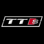 AUDI  TTS LOGO PROJECTOT LIGHTS  (quantity 1 = 2 Logo Films /2 door lights）Nr.12B21