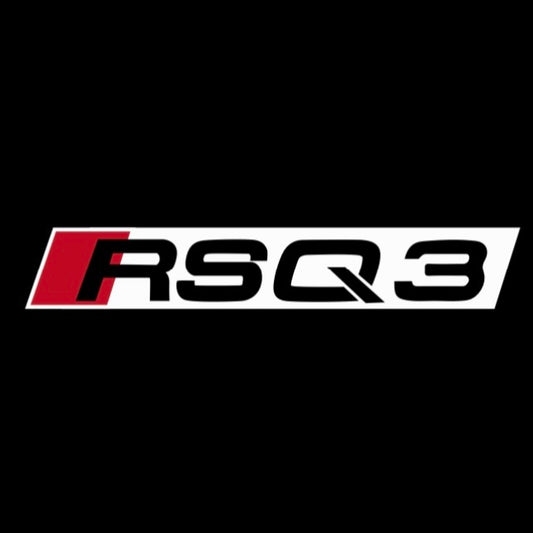 AUDI  RSQ3 LOGO PROJECTOT LIGHTS  (quantity 1 = 2 Logo Films /2 door lights）Nr.12B58