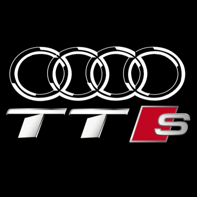 AUDI  TTS LOGO PROJECTOT LIGHTS  (quantity 1 = 2 Logo Films /2 door lights）Nr.12B29