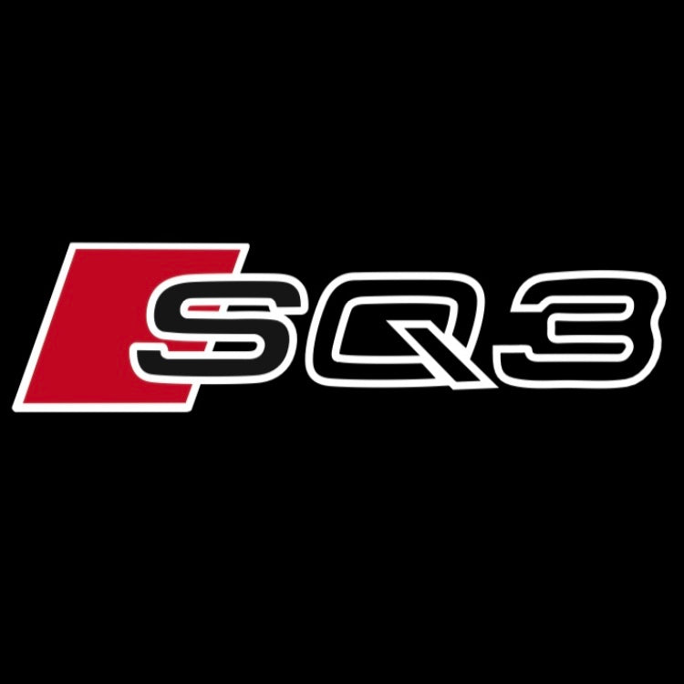 AUDI  SQ3 LOGO PROJECTOT LIGHTS  (quantity 1 = 2 Logo Films /2 door lights）Nr.12B62
