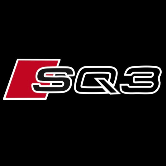 AUDI  SQ3 LOGO PROJECTOT LIGHTS  (quantity 1 = 2 Logo Films /2 door lights）Nr.12B62
