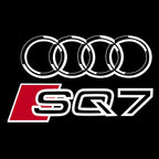 AUDI  SQ7 LOGO PROJECTOT LIGHTS  (quantity 1 = 2 Logo Films /2 door lights）Nr.12B63