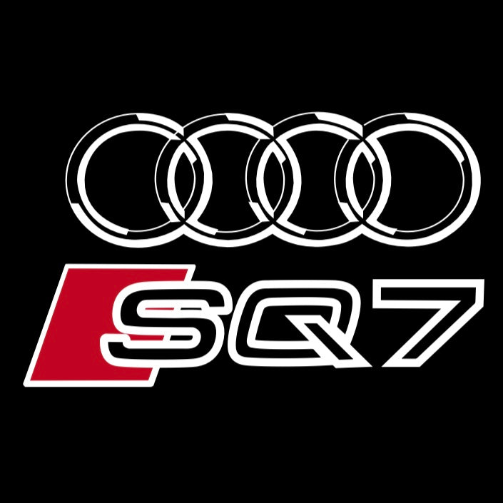 AUDI  SQ7 LOGO PROJECTOT LIGHTS  (quantity 1 = 2 Logo Films /2 door lights）Nr.12B63