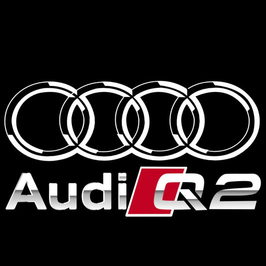 AUDI  Q2  LOGO PROJECTOT LIGHTS  (quantity 1 = 2 Logo Films /2 door lights）Nr.12B32
