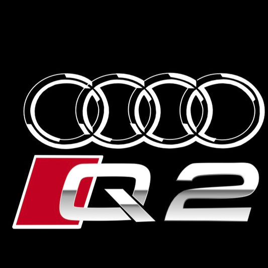 AUDI  Q2 LOGO PROJECTOT LIGHTS  (quantity 1 = 2 Logo Films /2 door lights）Nr.12B65