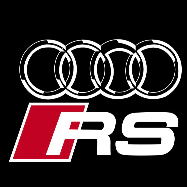 AUDI  RS LOGO PROJECTOT LIGHTS  (quantity 1 = 2 Logo Films /2 door lights）Nr.12B35