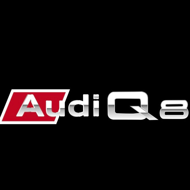 AUDI Q8 LOGO PROJECTOT LIGHTS  (quantity 1 = 2 Logo Films /2 door lights）Nr.12B36
