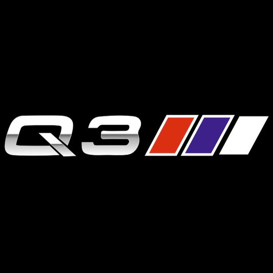 AUDI Q3 LOGO PROJECTOT LIGHTS  (quantity 1 = 2 Logo Films /2 door lights）Nr.12B41