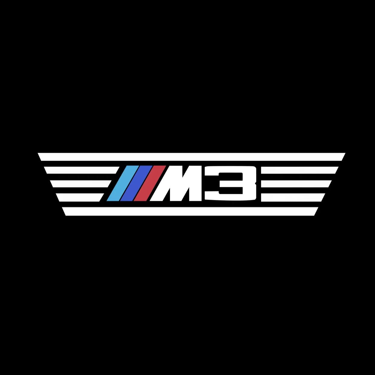 BMW 3 SERIES M3  LOGO PROJECTOT LIGHTS (quantity 1 = 1 sets/2 door lights) Nr.6024q31