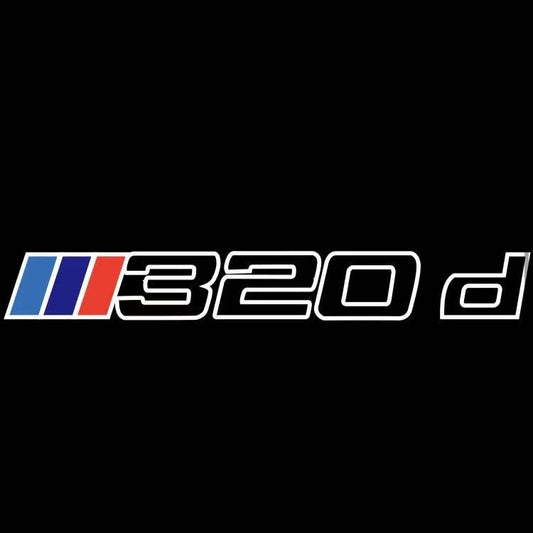 BMW 3 SERIES 320 d  LOGO PROJECTOT LIGHTS (quantity 1 = 1 sets/2 door lights) Nr.6024q50