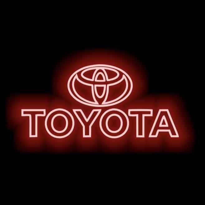 TOYOTA  ORIGINAL LOGO PROJECROTR LIGHTS  (quantity 1 = 1 sets/2 door lights) Nr.0G44