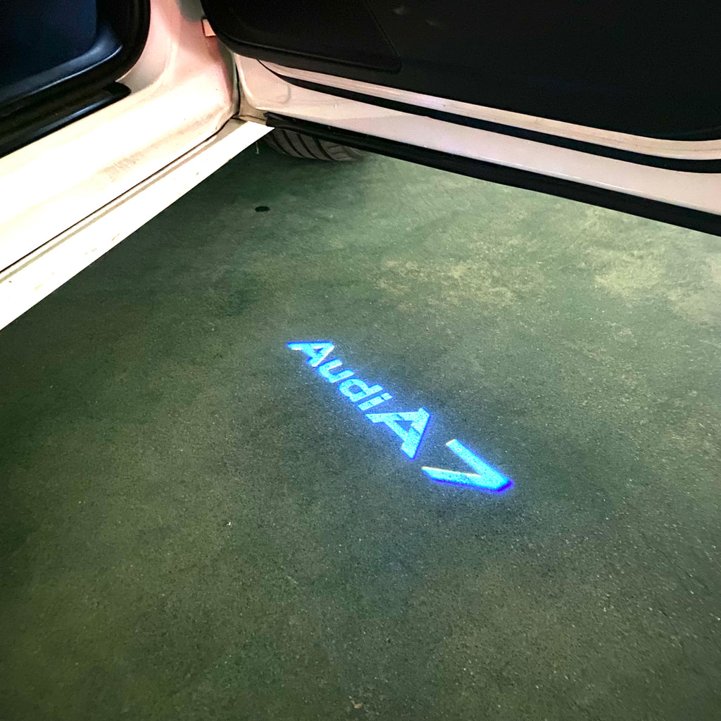 AUDI  A7 LOGO PROJECTOT LIGHTS  (quantity 1 = 2 Logo Films /2 door lights）Nr.12B82
