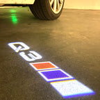 AUDI Q3 LOGO PROJECTOT LIGHTS  (quantity 1 = 2 Logo Films /2 door lights）Nr.12B41